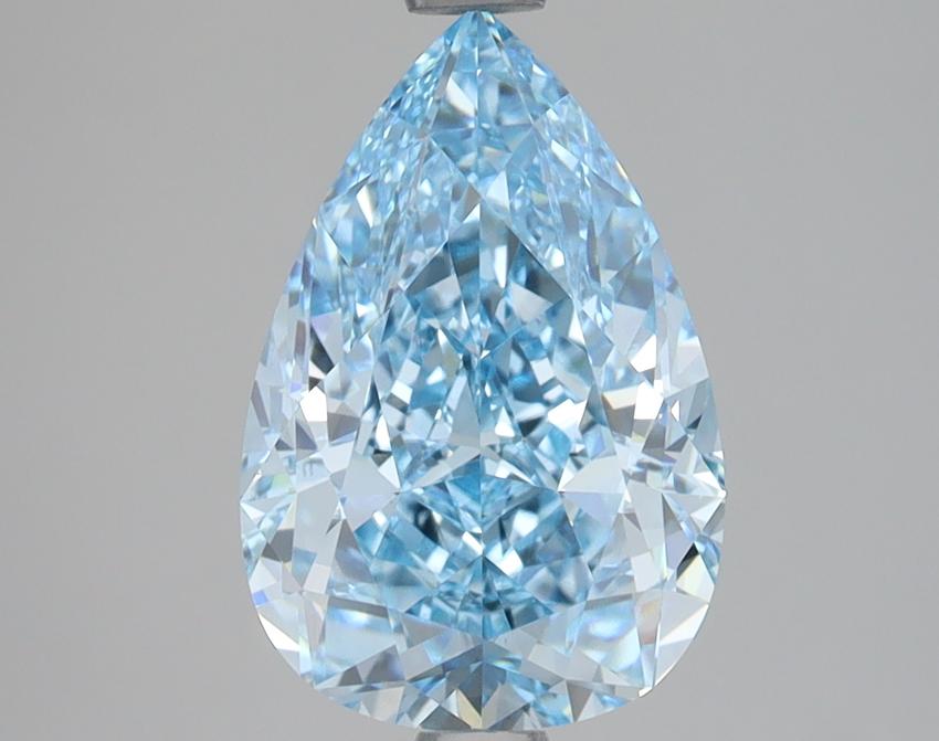 3.00 Ct. Fancy Vivid Blue Pear Lab Grown Diamond