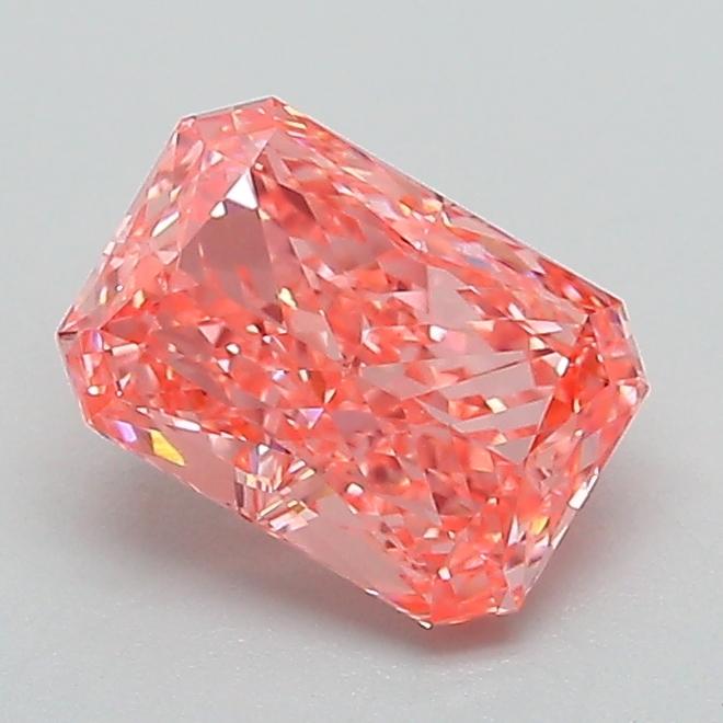 1.10 Ct. Fancy Vivid Pink Radiant Lab Grown Diamond