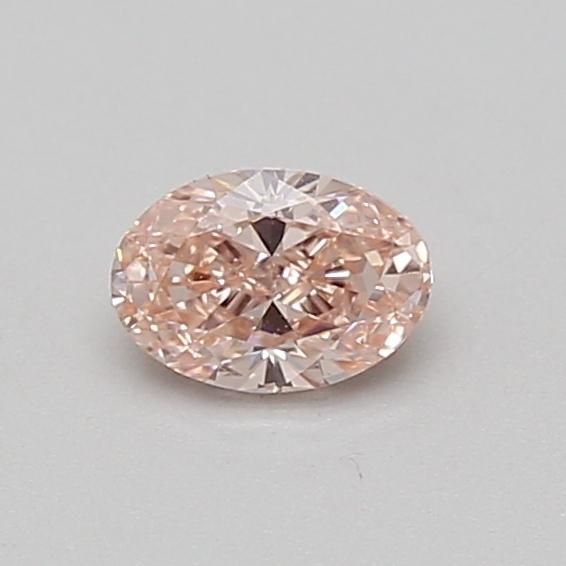 0.44 Ct. Fancy Intense Pink Oval Lab Grown Diamond
