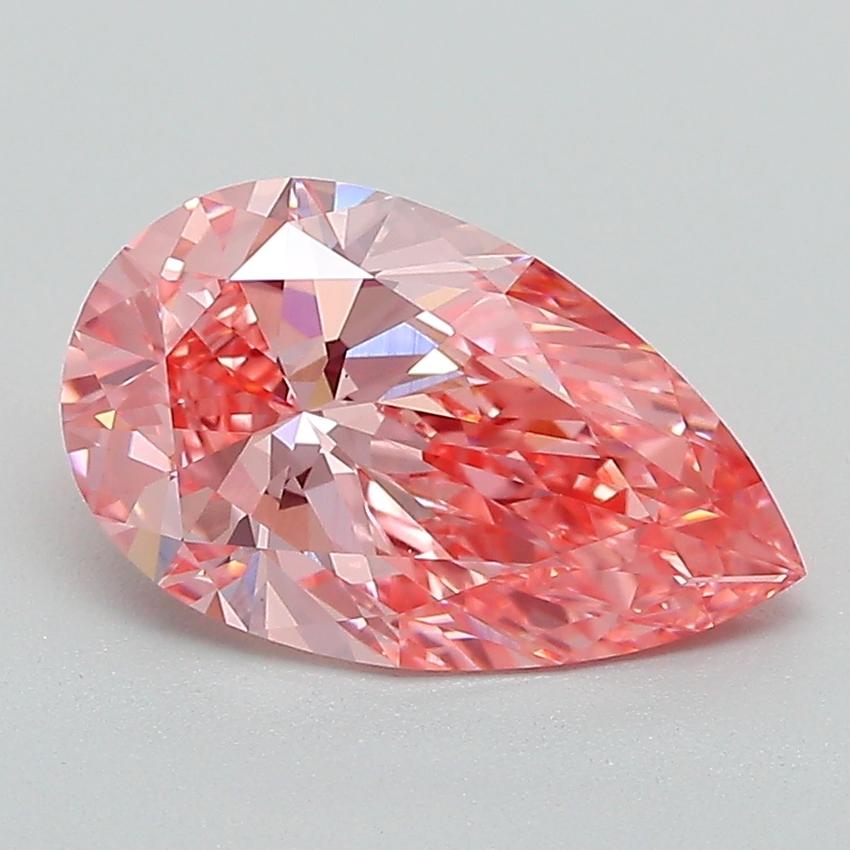 1.85 Ct. Fancy Vivid Pink Pear Lab Grown Diamond