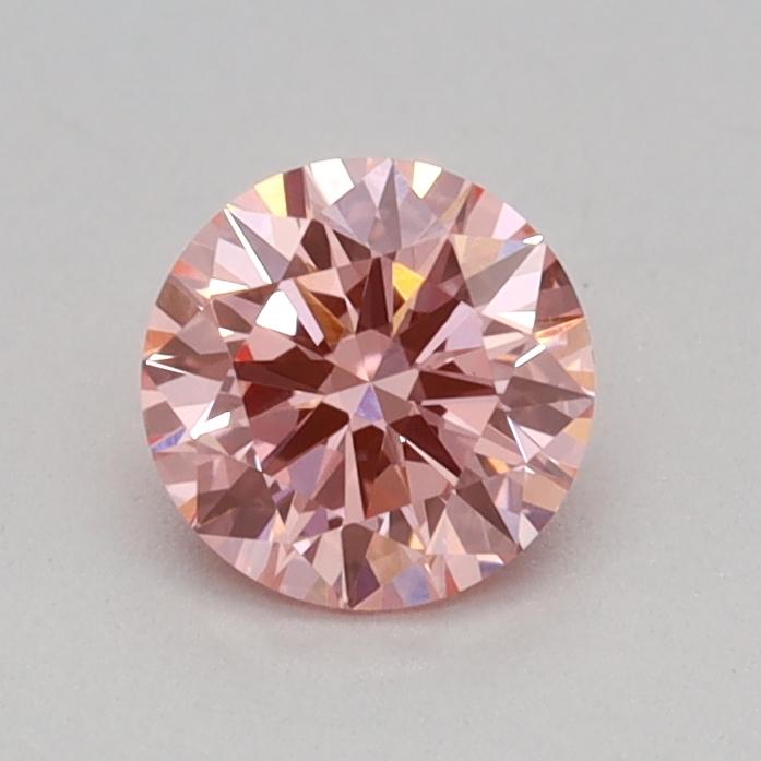 0.32 Ct. Fancy Vivid Pink Round Lab Grown Diamond
