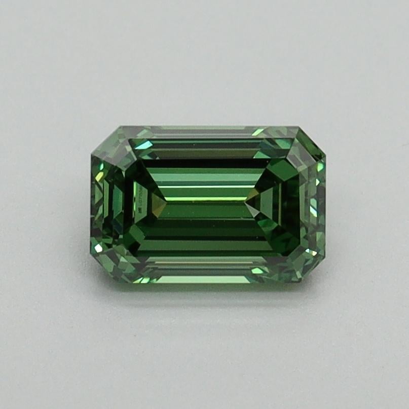 0.81 Ct. Fancy Vivid Green Emerald Lab Grown Diamond