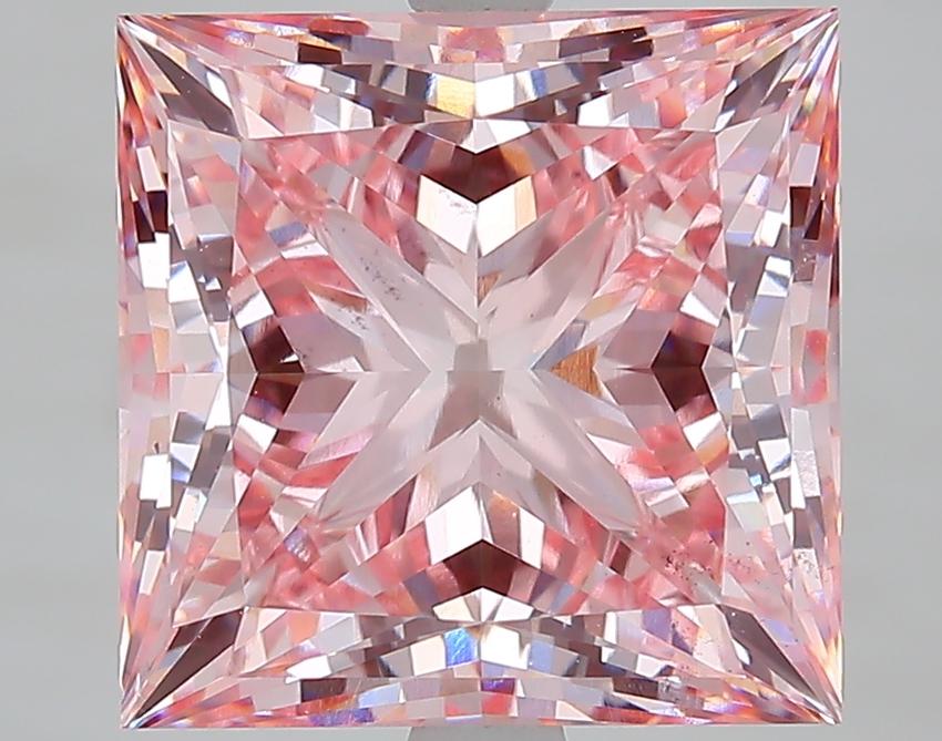 6.50 Ct. Fancy Intense Pink Princess Lab Grown Diamond