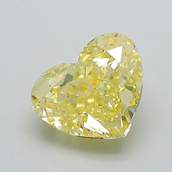 1.02 Ct. Fancy Intense Yellow Heart Lab Grown Diamond
