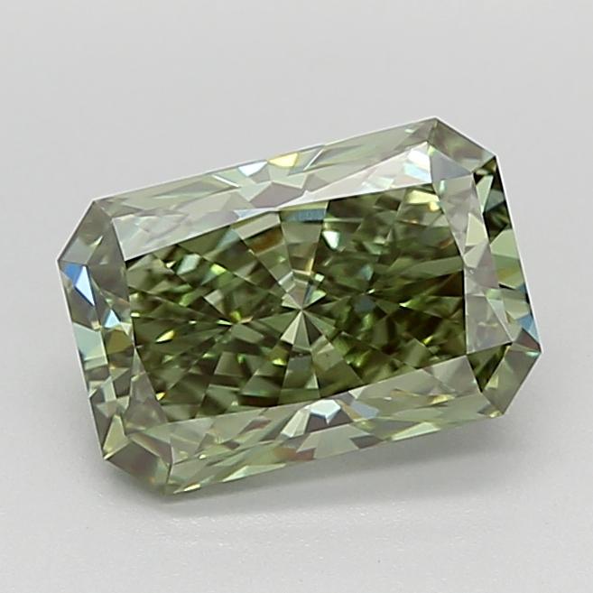 2.13 Ct. Fancy Vivid  Green Radiant Lab Grown Diamond