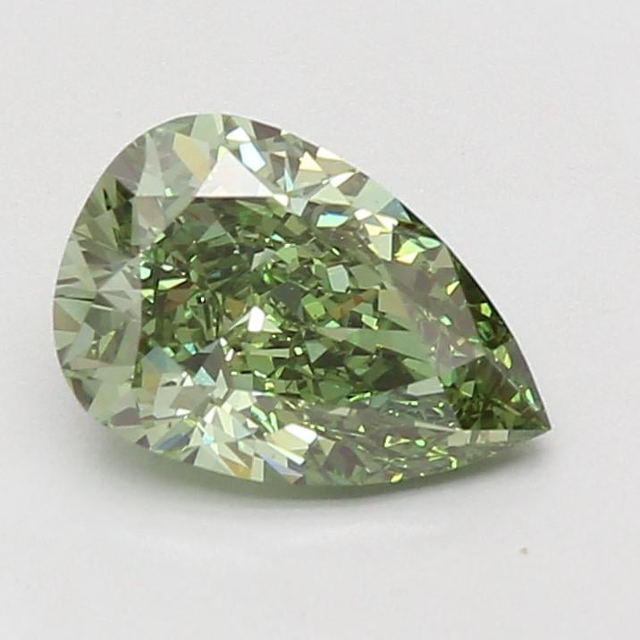 2.01 Ct. Fancy Vivid Green Pear Lab Grown Diamond