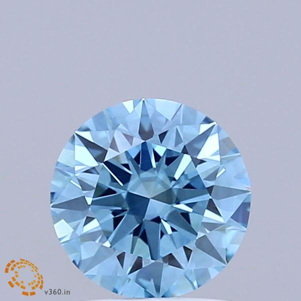 1.04 Ct. Fancy Vivid Blue Round Lab Grown Diamond