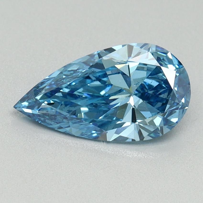 1.00 Ct. Fancy Vivid Blue Pear Lab Grown Diamond
