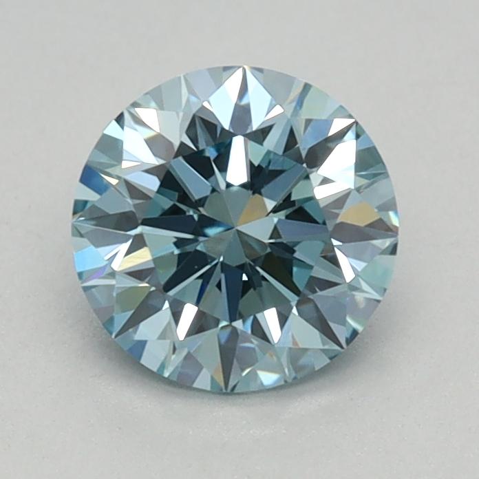 0.67 Ct. Fancy Vivid Blue Round Lab Grown Diamond
