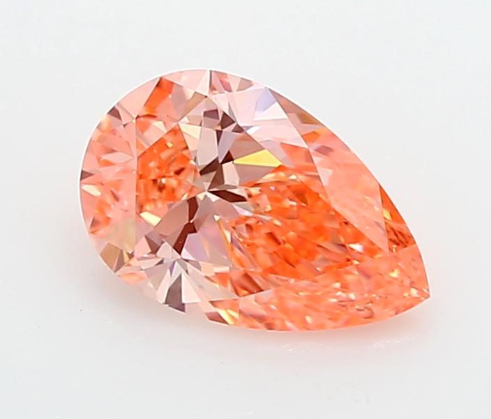 1.22 Ct. Fancy Vivid  Pink Pear Lab Grown Diamond