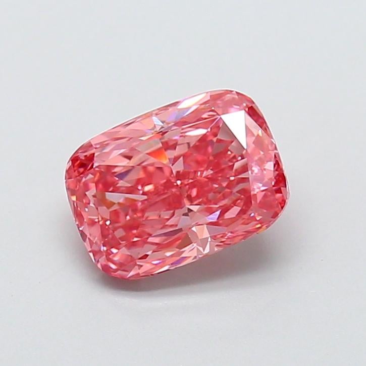 2.02 Ct. Fancy Vivid Pink Cushion Lab Grown Diamond