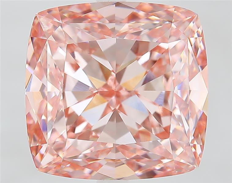 11.10 Ct. Fancy Vivid  Pink Cushion Lab Grown Diamond