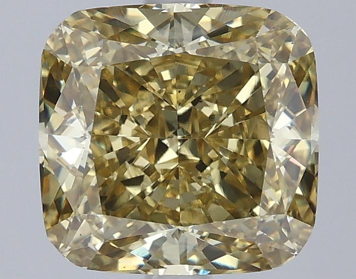3.05 Ct. Fancy Yellow Cushion Lab Grown Diamond