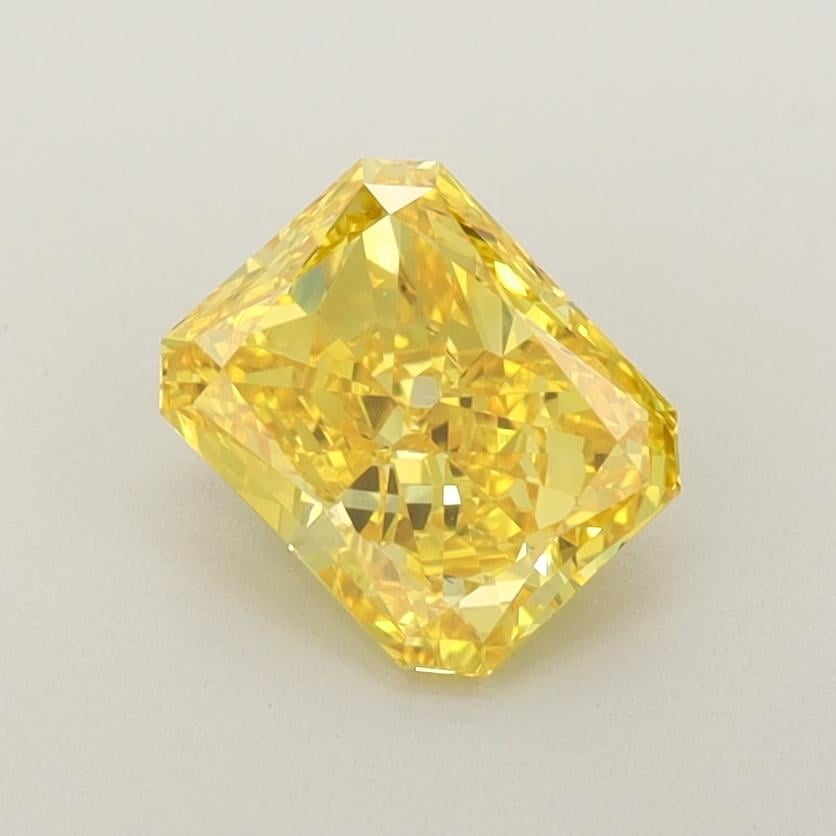 1.03 Ct. Fancy Vivid Yellow Radiant Lab Grown Diamond