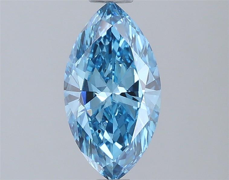 1.00 Ct. Fancy Vivid Blue Marquise Lab Grown Diamond