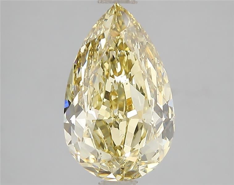 3.08 Ct. Fancy Intense Yellow Pear Lab Grown Diamond