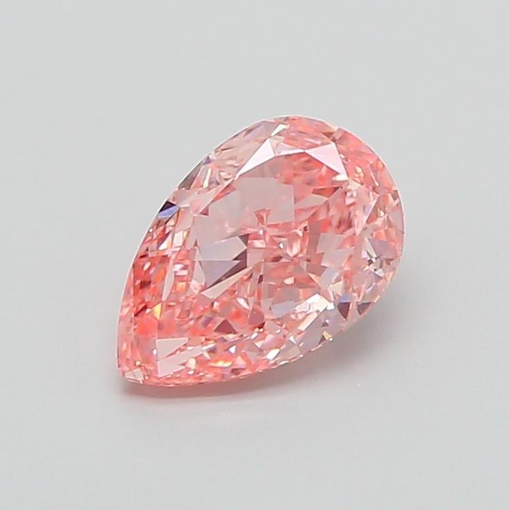 1.56 Ct. Fancy Vivid  Pink Pear Lab Grown Diamond