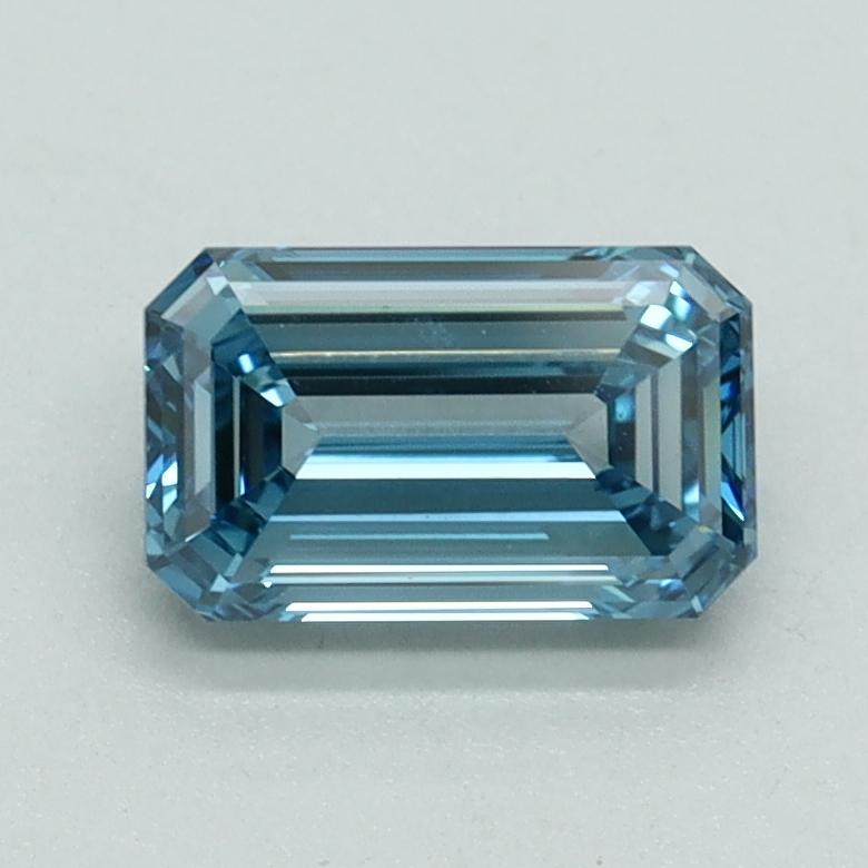 1.03 Ct. Fancy Vivid Blue Emerald Lab Grown Diamond