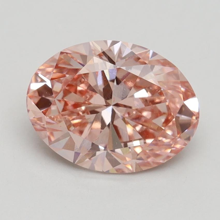 1.91 Ct. Fancy Intense Pink Oval Lab Grown Diamond