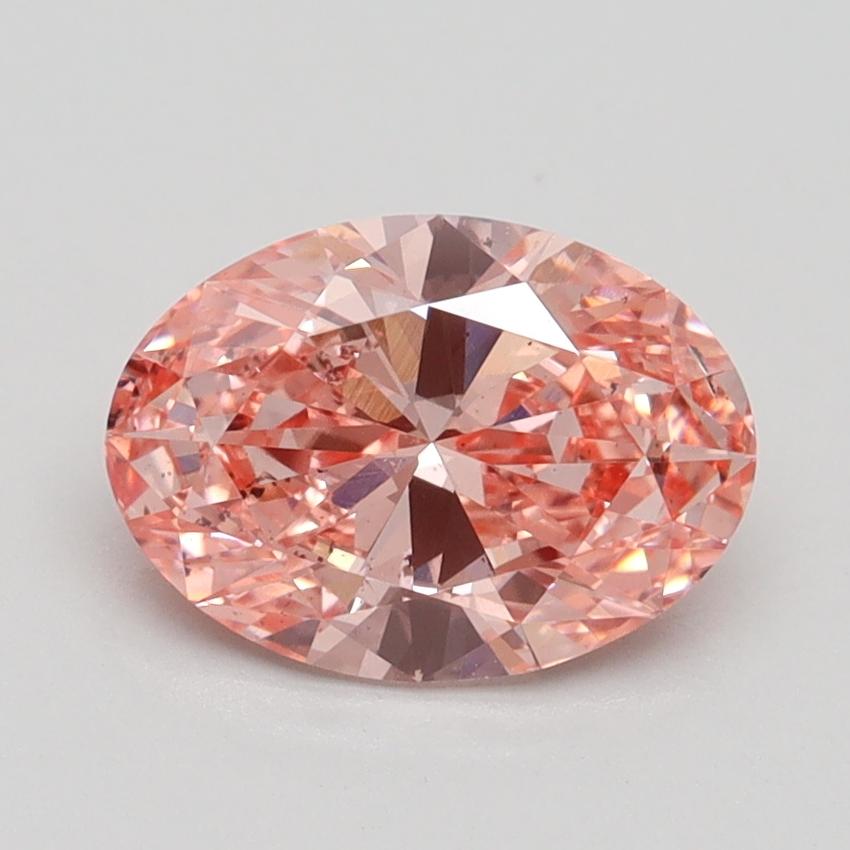 1.50 Ct. Fancy Vivid Pink Oval Lab Grown Diamond
