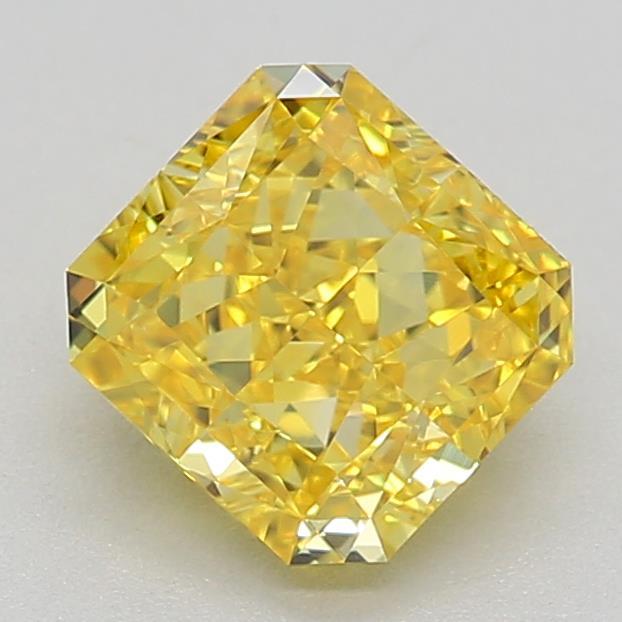 0.72 Ct. Fancy Vivid Yellow Radiant Lab Grown Diamond
