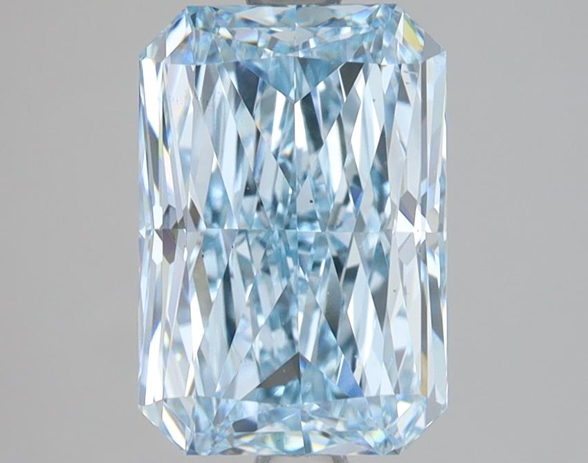 3.05 Ct. Fancy Intense Blue Radiant Lab Grown Diamond