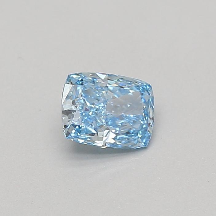 0.54 Ct. Fancy Vivid Blue Cushion Lab Grown Diamond