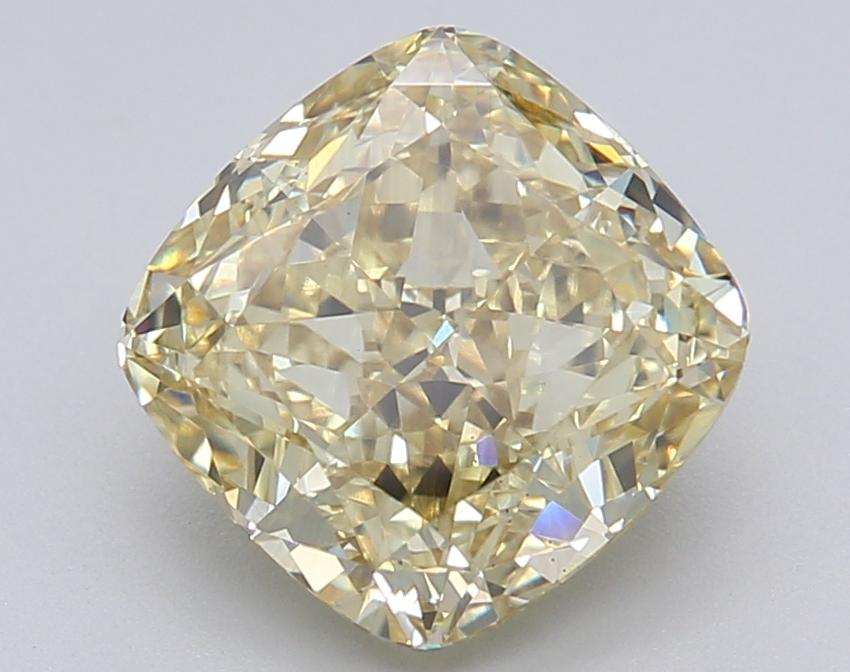 2.57 Ct. Fancy Intense Yellow Cushion Lab Grown Diamond