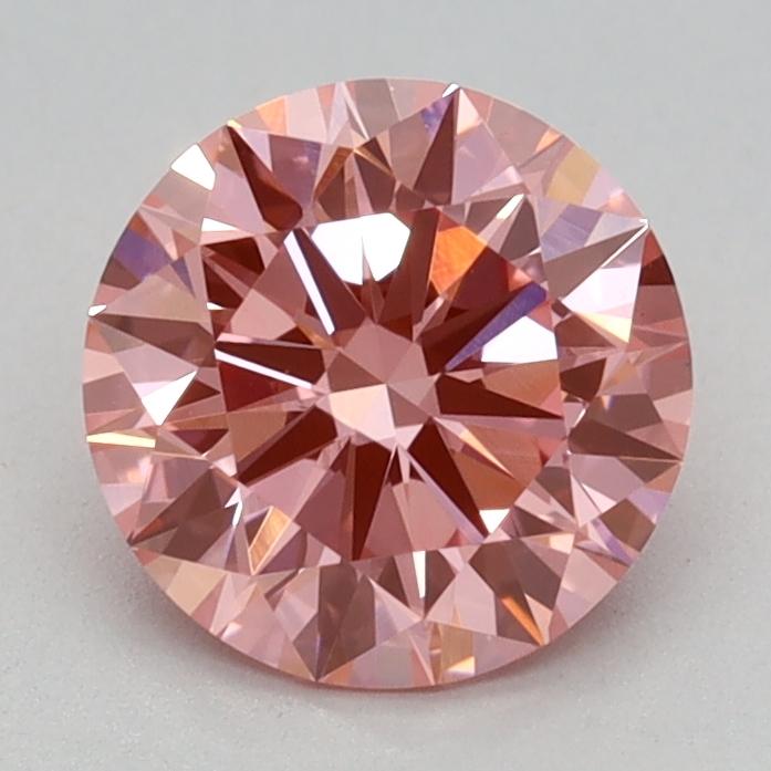 1.04 Ct. Fancy Vivid Pink Round Lab Grown Diamond