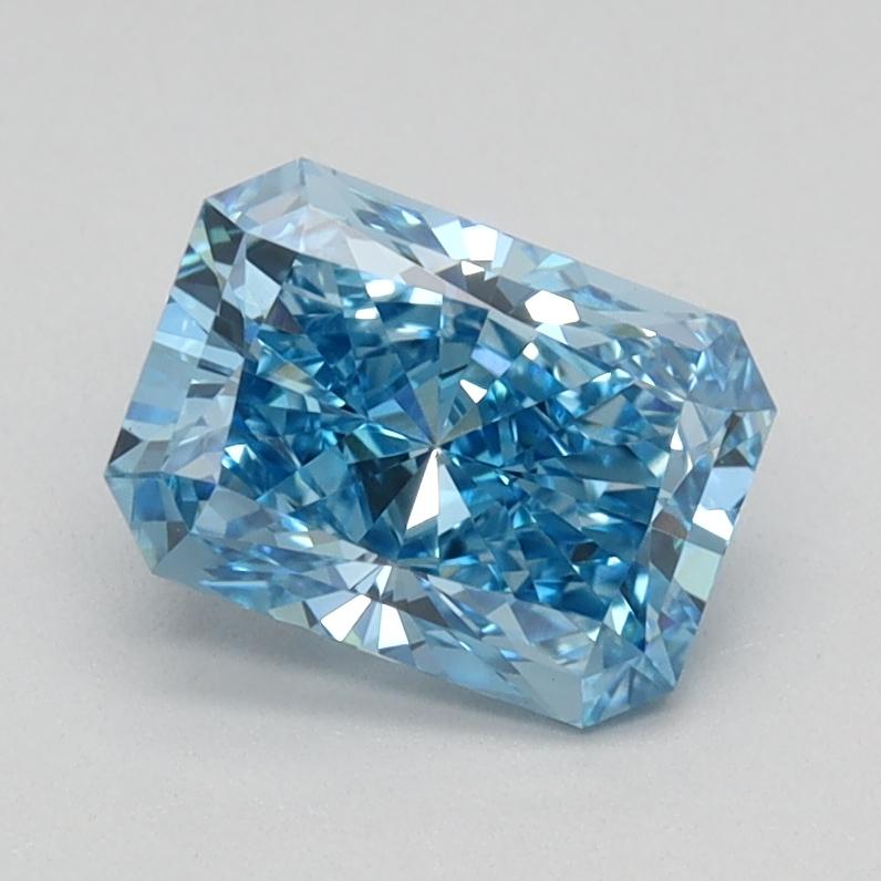 0.94 Ct. Fancy Vivid Blue Radiant Lab Grown Diamond