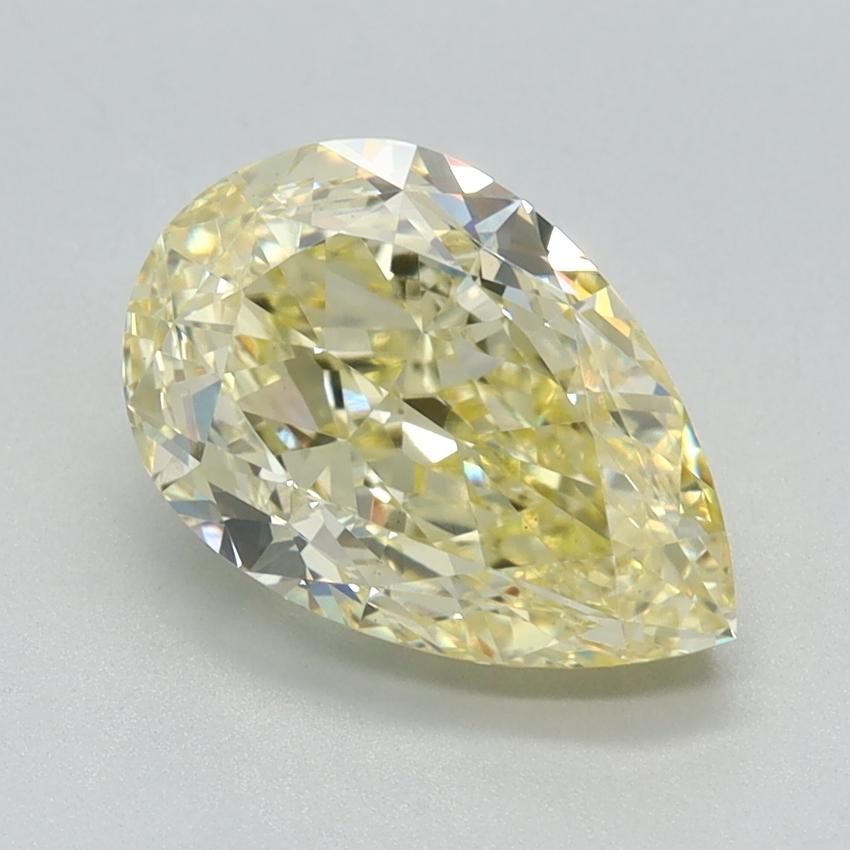 2.19 Ct. Fancy Intense Yellow Pear Lab Grown Diamond