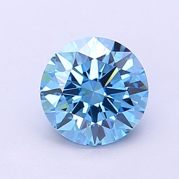 1.04 Ct. Fancy Vivid Blue Round Lab Grown Diamond