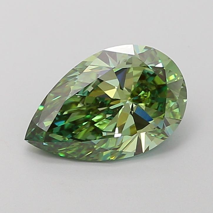 1.94 Ct. Fancy Vivid Green Pear Lab Grown Diamond