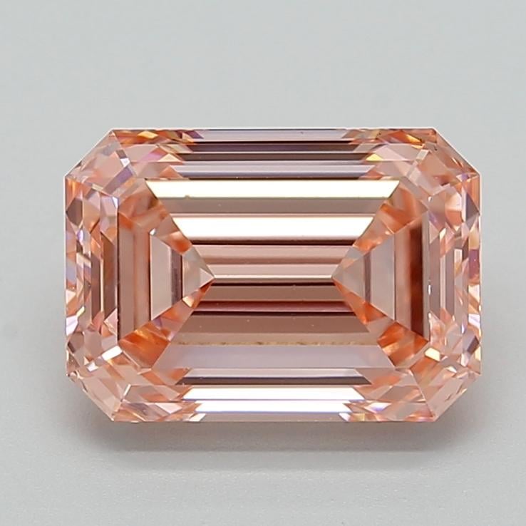 4.07 Ct. Fancy Intense  Pink Emerald Lab Grown Diamond