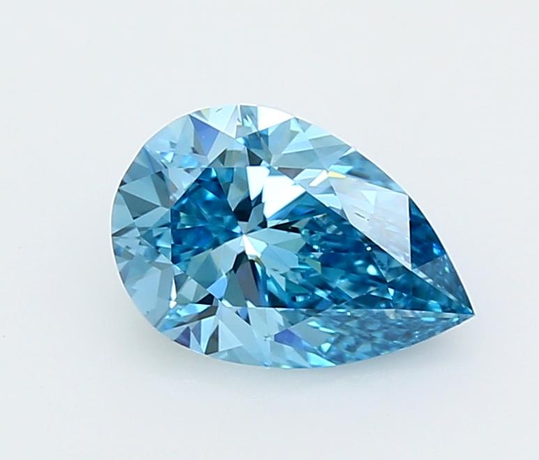 1.74 Ct. Fancy Vivid  Blue Pear Lab Grown Diamond