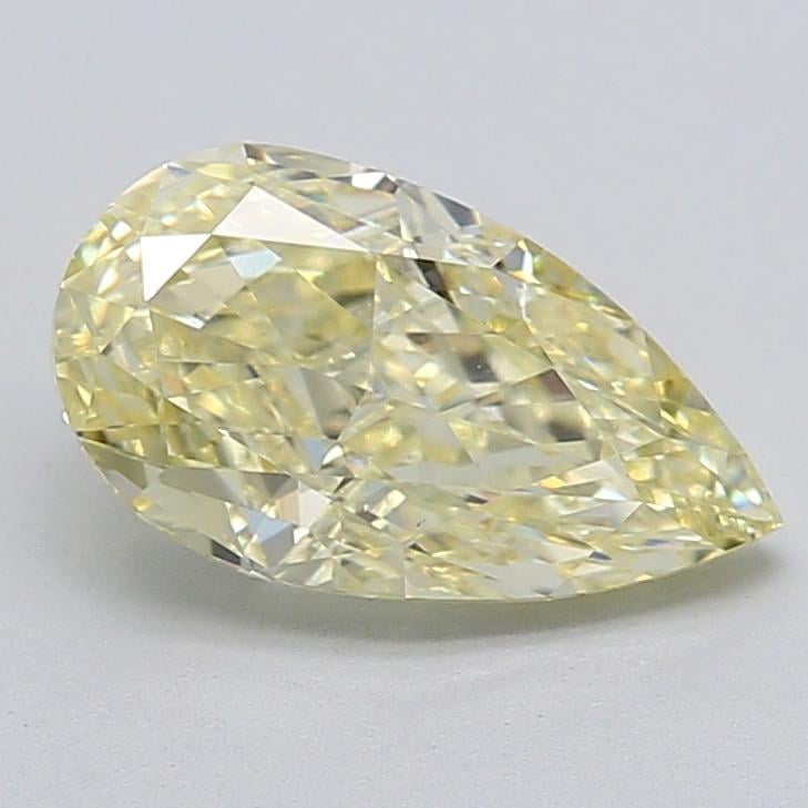 1.76 Ct. Fancy Light  Yellow Pear Lab Grown Diamond