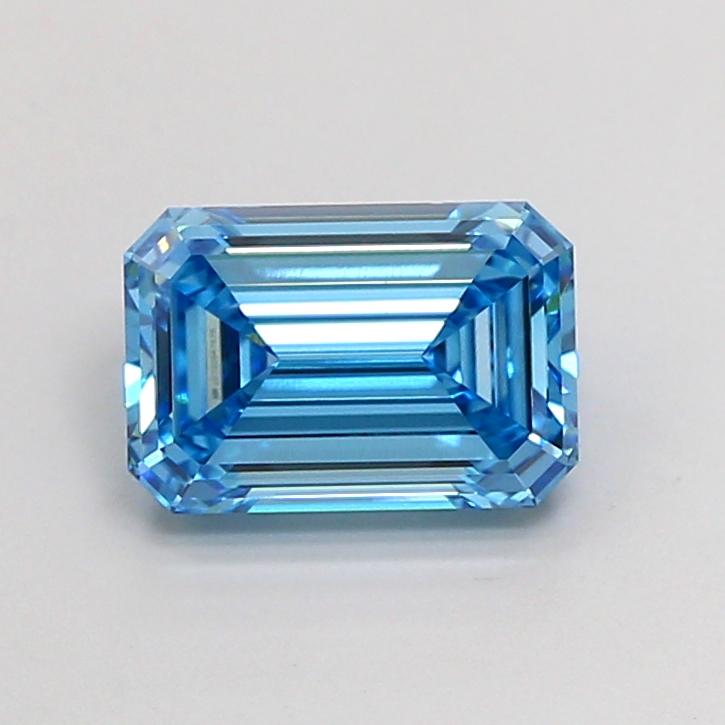 2.05 Ct. Fancy Vivid  Blue Emerald Lab Grown Diamond
