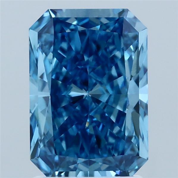 2.08 Ct. Fancy Vivid Blue Radiant Lab Grown Diamond