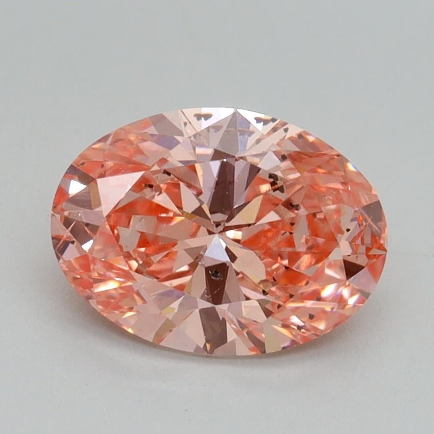 1.71 Ct. Fancy Vivid Pink Oval Lab Grown Diamond