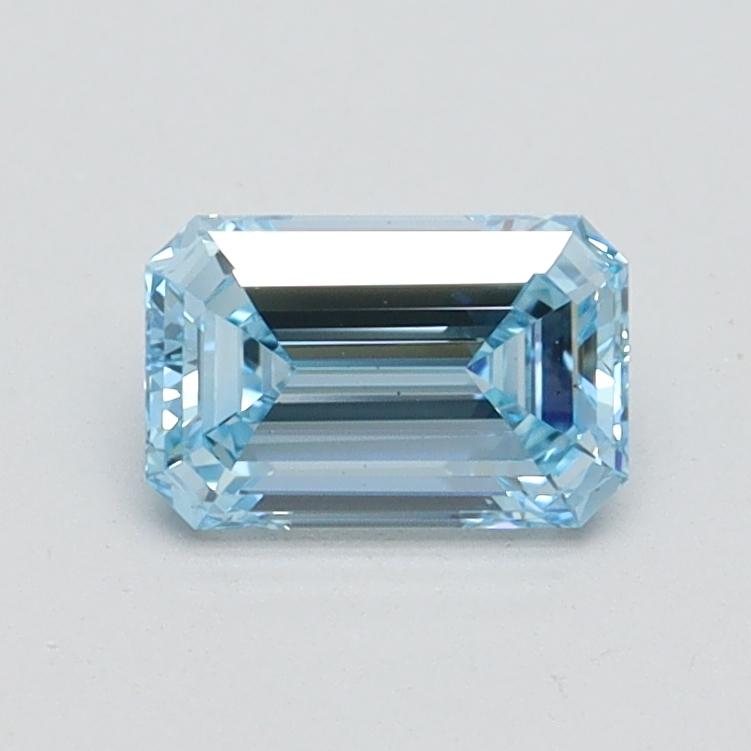 0.73 Ct. Fancy Intense Blue Emerald Lab Grown Diamond
