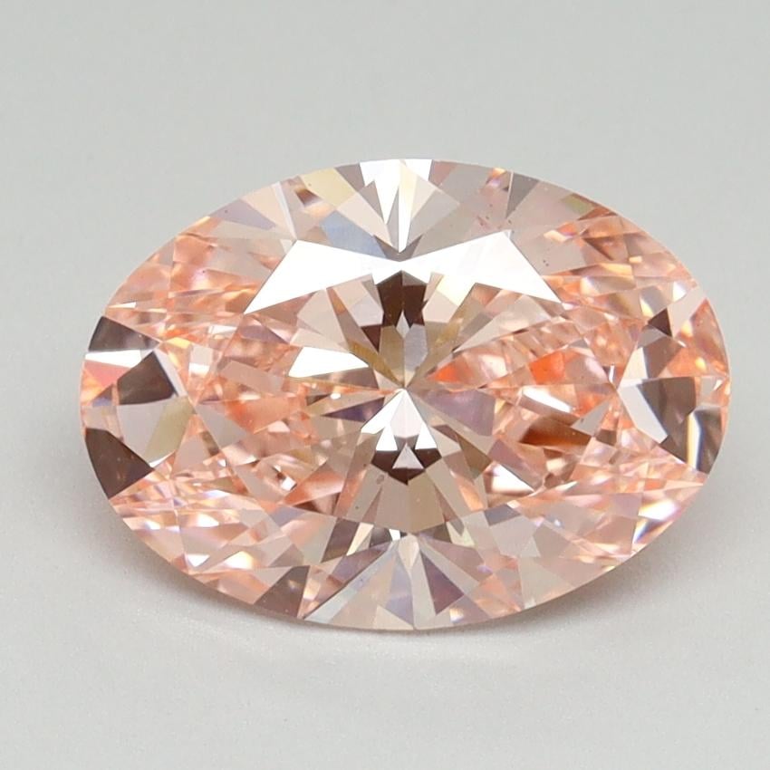 2.03 Ct. Fancy Vivid Pink Oval Lab Grown Diamond