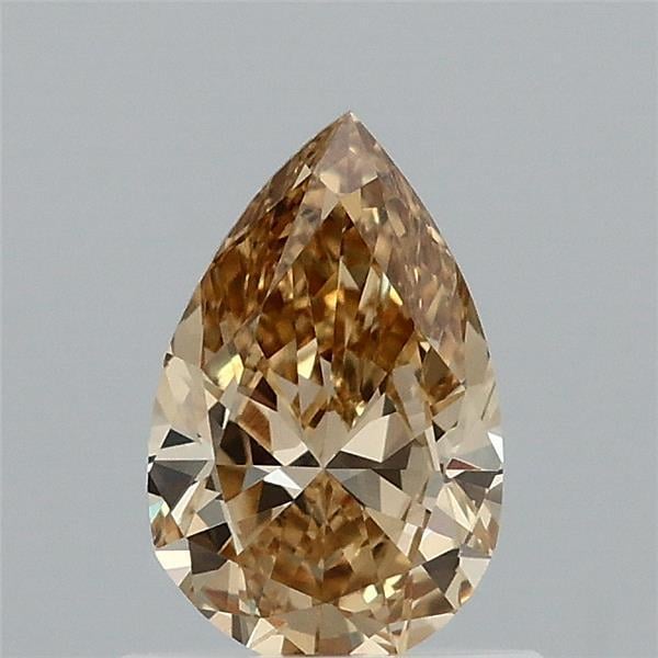 0.70 Ct. Fancy Intense  Yellow Pear Lab Grown Diamond