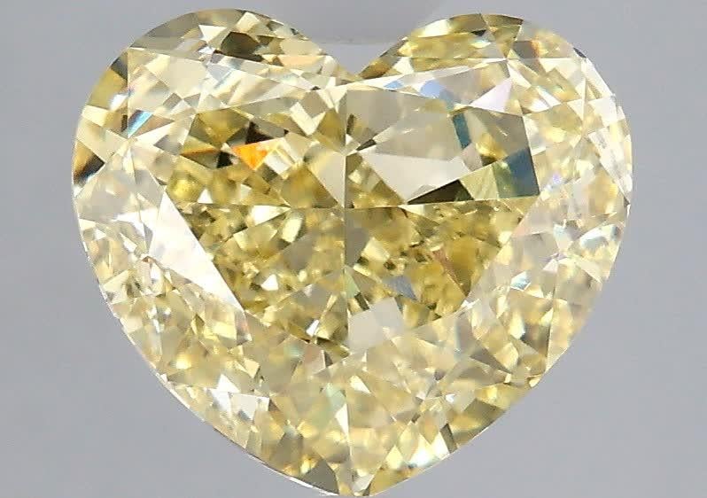3.59 Ct. Fancy Yellow Heart Lab Grown Diamond