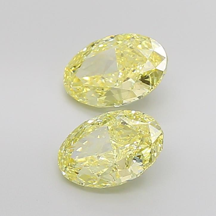 2.56 Ct. Fancy Intense Yellow Oval Lab Grown Diamond