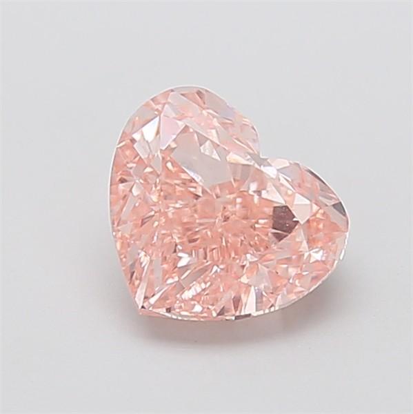 2.00 Ct. Fancy Intense Pink Heart Lab Grown Diamond