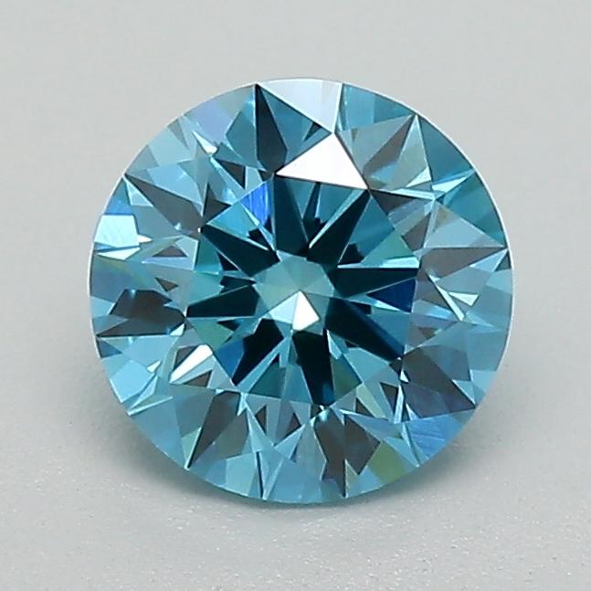 1.04 Ct. Fancy Vivid Blue Round Lab Grown Diamond