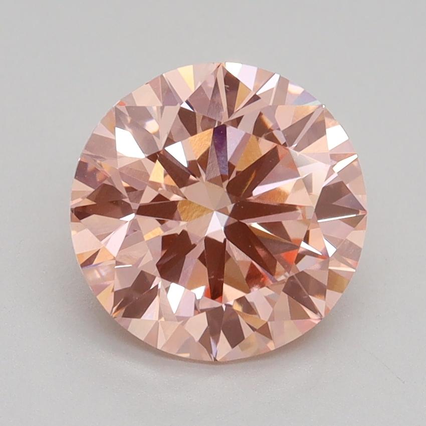 2.26 Ct. Fancy Intense Pink Round Lab Grown Diamond