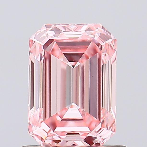 1.00 Ct. Fancy Vivid Pink Emerald Lab Grown Diamond