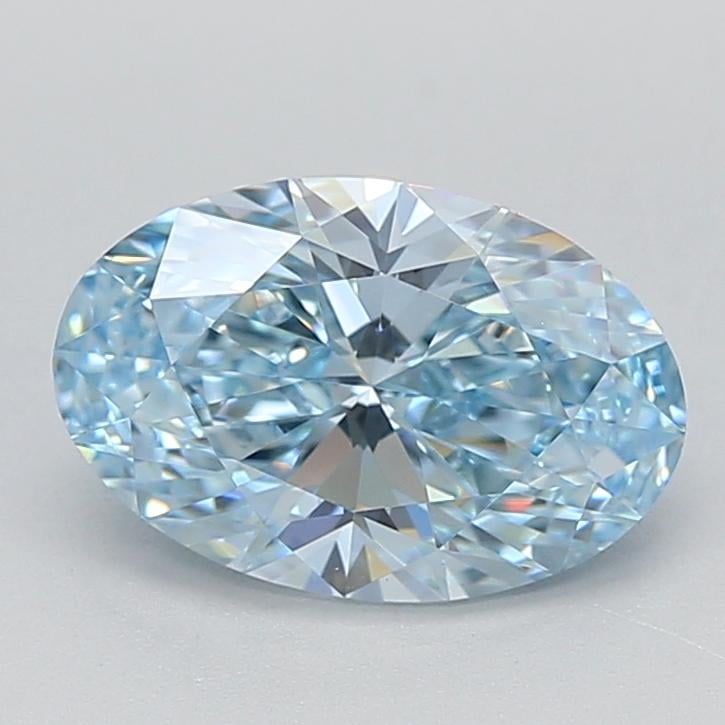 1.54 Ct. Fancy Intense Blue Oval Lab Grown Diamond
