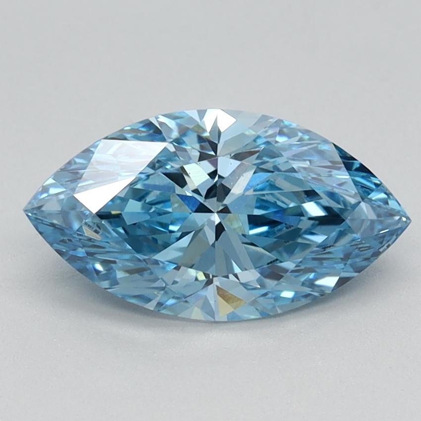 1.10 Ct. Fancy Vivid Blue Marquise Lab Grown Diamond